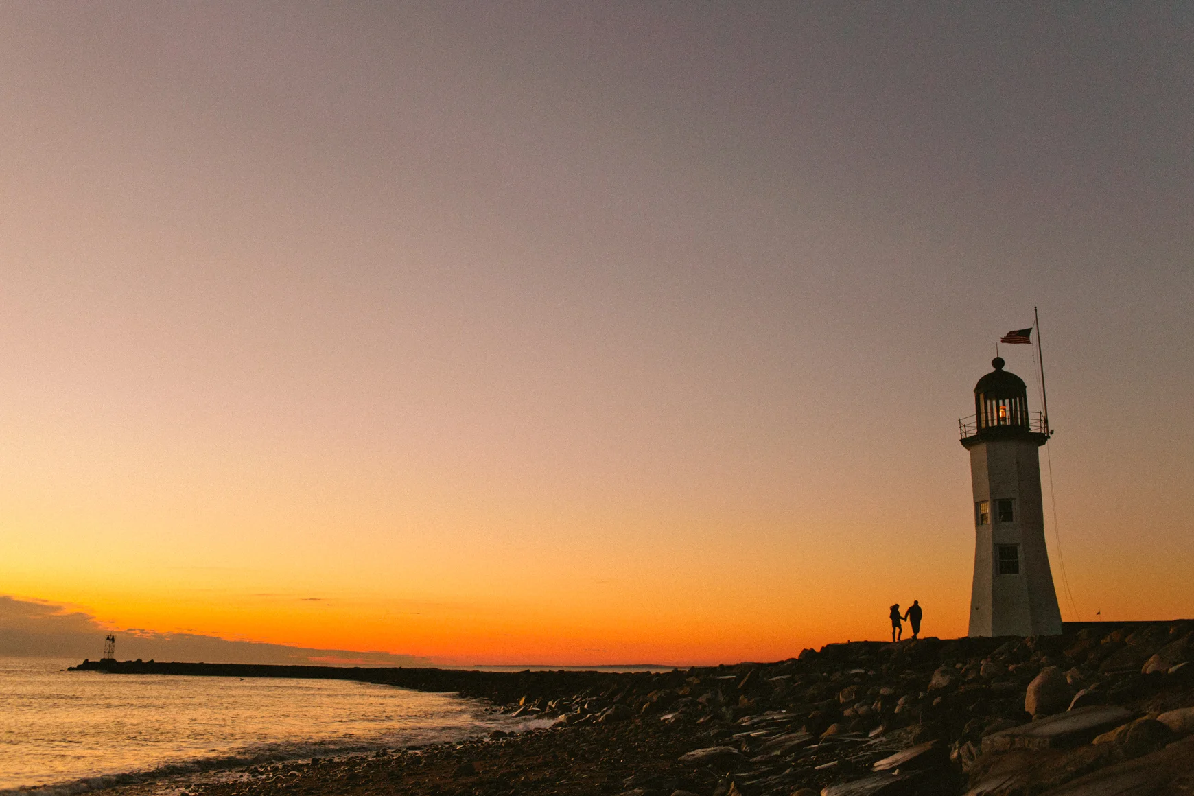 Maine Lighthouse Engagement Photography // Meagan & Tim