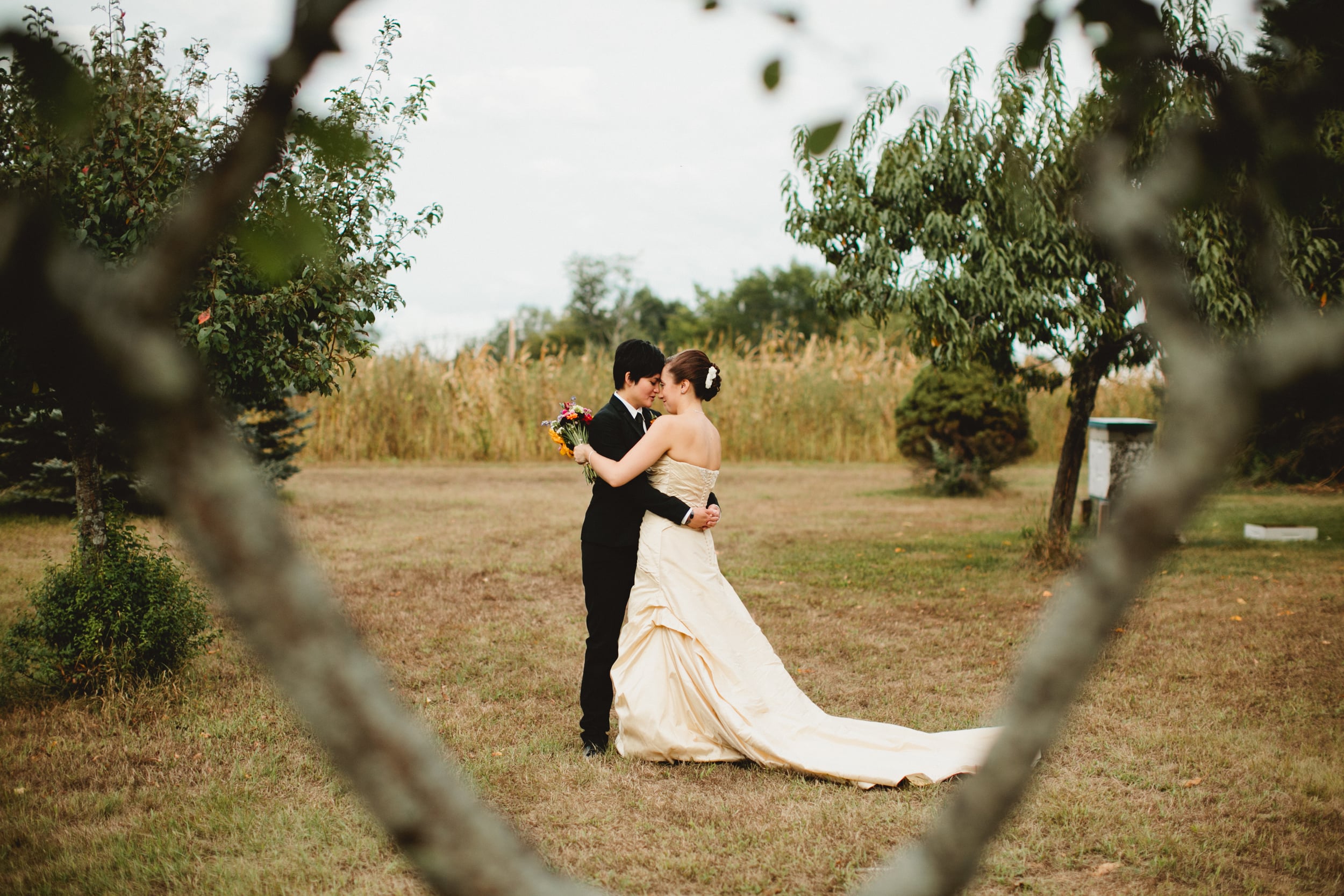 Friendly Crossways New England Same-Sex Farm Wedding Photography