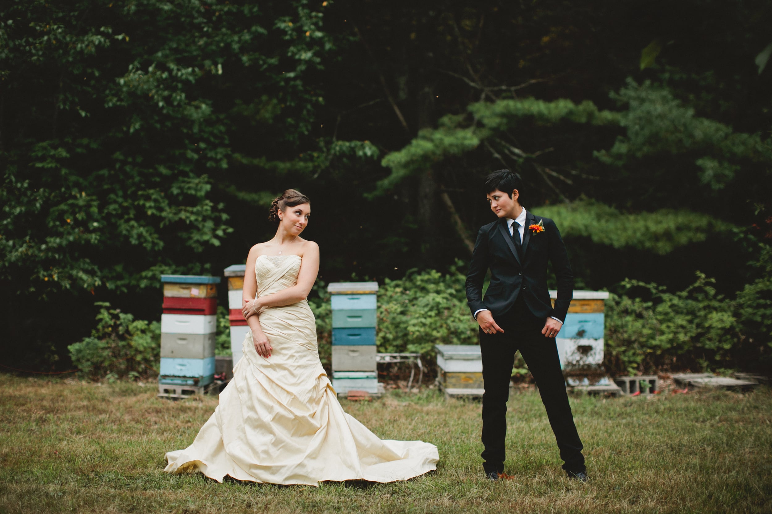 Friendly Crossways New England Same-Sex Farm Wedding Photography