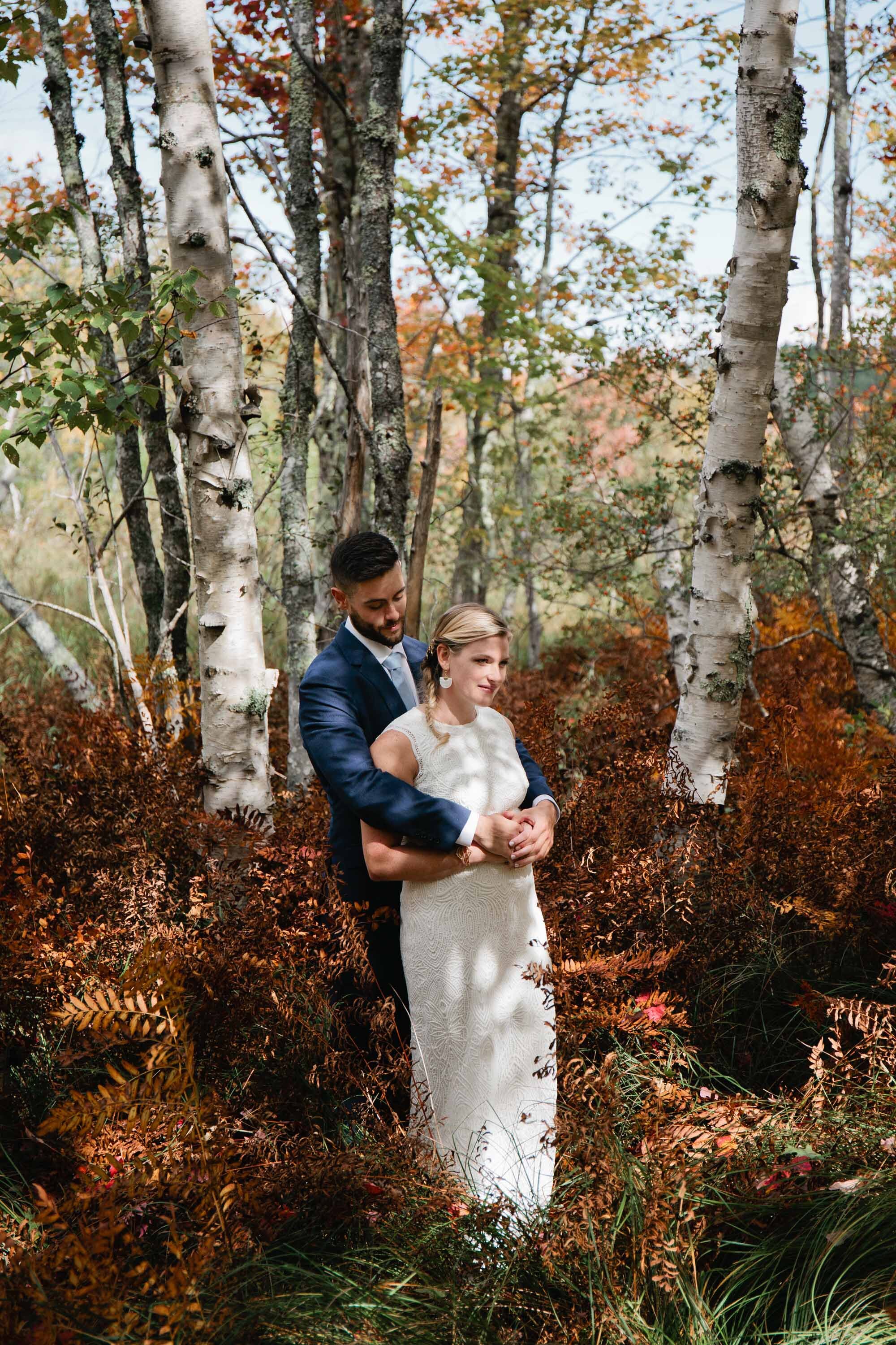 Autumn wedding in Acadia at Sieur de Monts