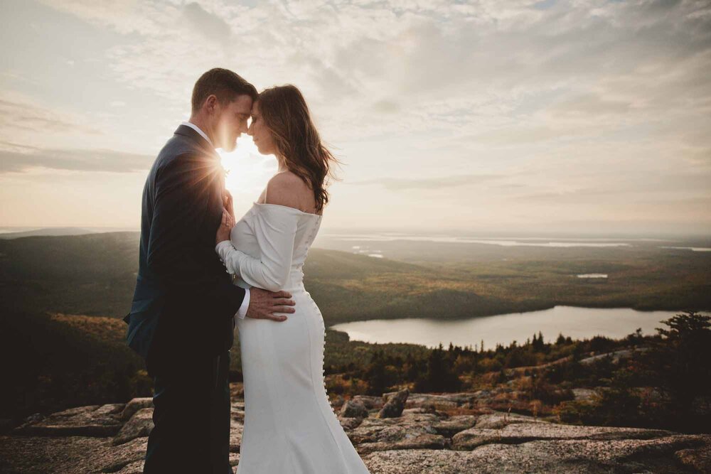 Cadillac Mountain Acadia wedding