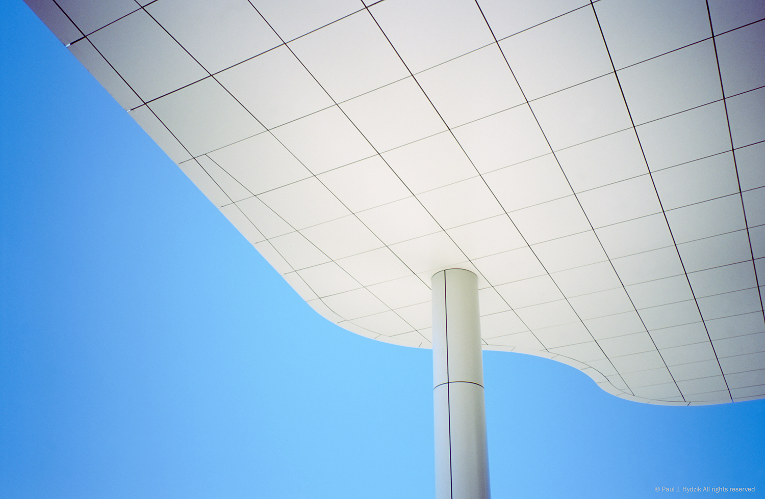 Getty Center design detail. Los Angeles, CA. Richard Meier architect.