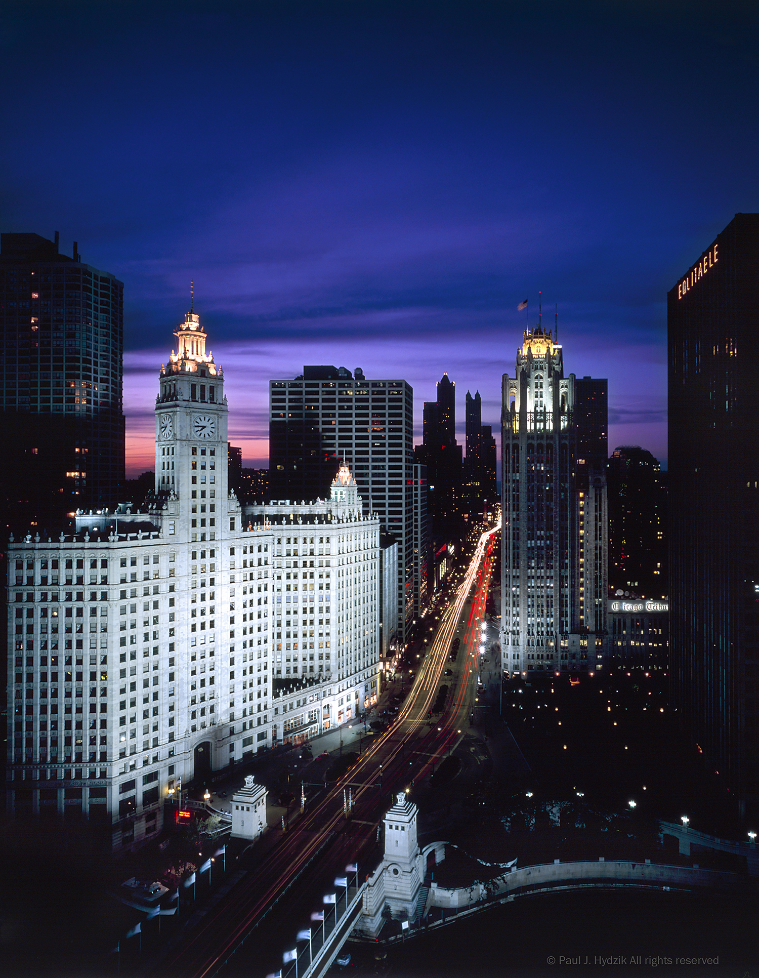 Wrigley Building at Twilight