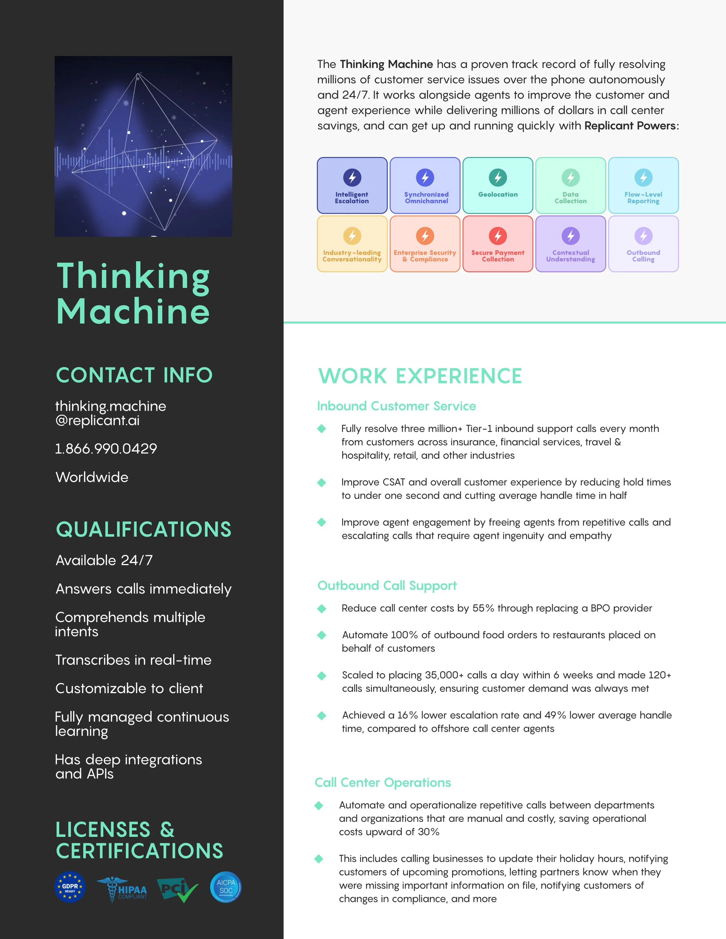 Thinking Machine CV