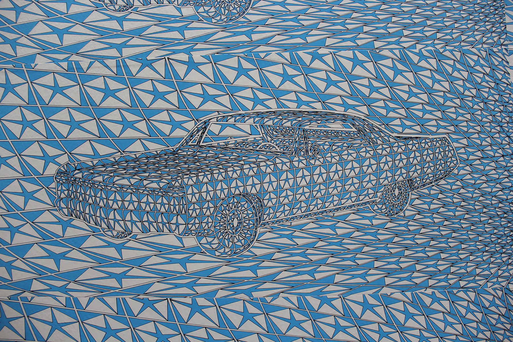 Thomas Bayrle- Chrysler Tapete (1970)