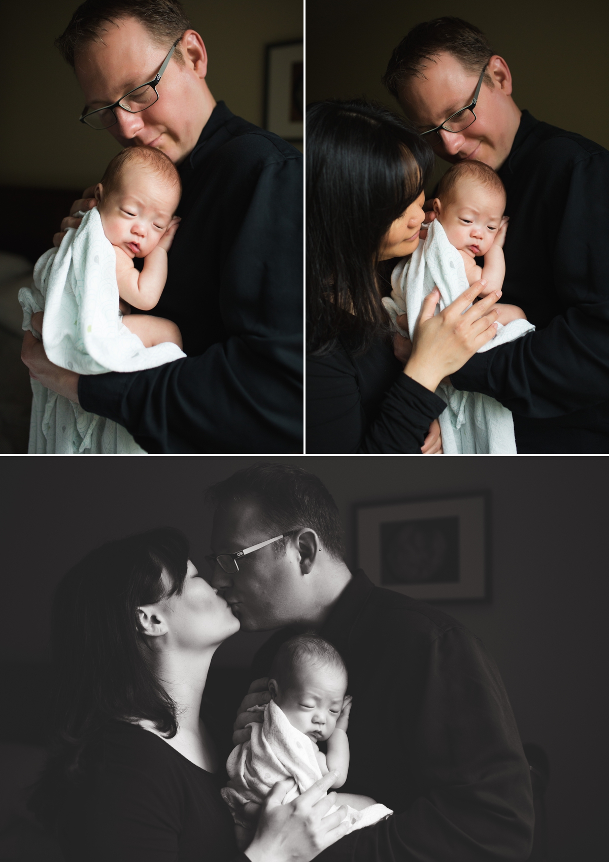 elena s blair seattle newborn family photographer baby at home