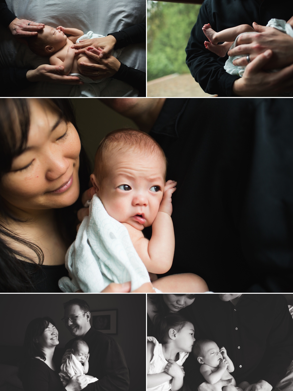 elena s blair seattle newborn family photographer baby at home