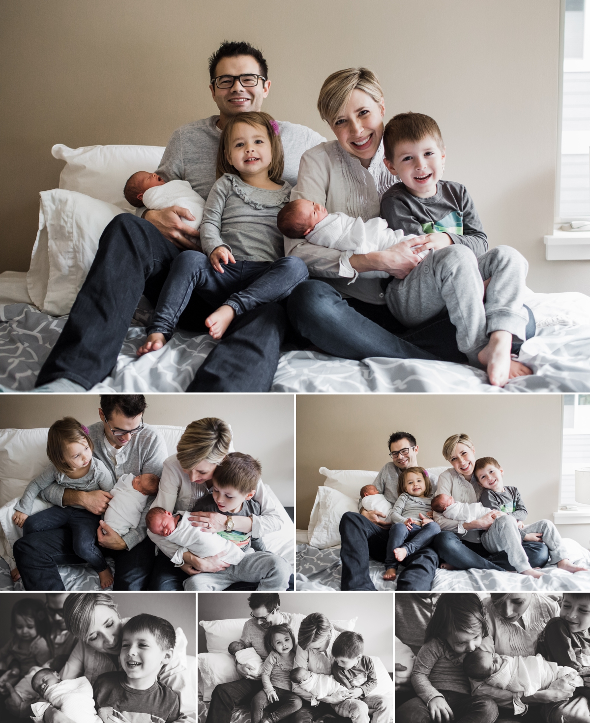 Seattle Newborn Photographer Elena S Blair | Connected and Emotive Family Photography | Twin boys