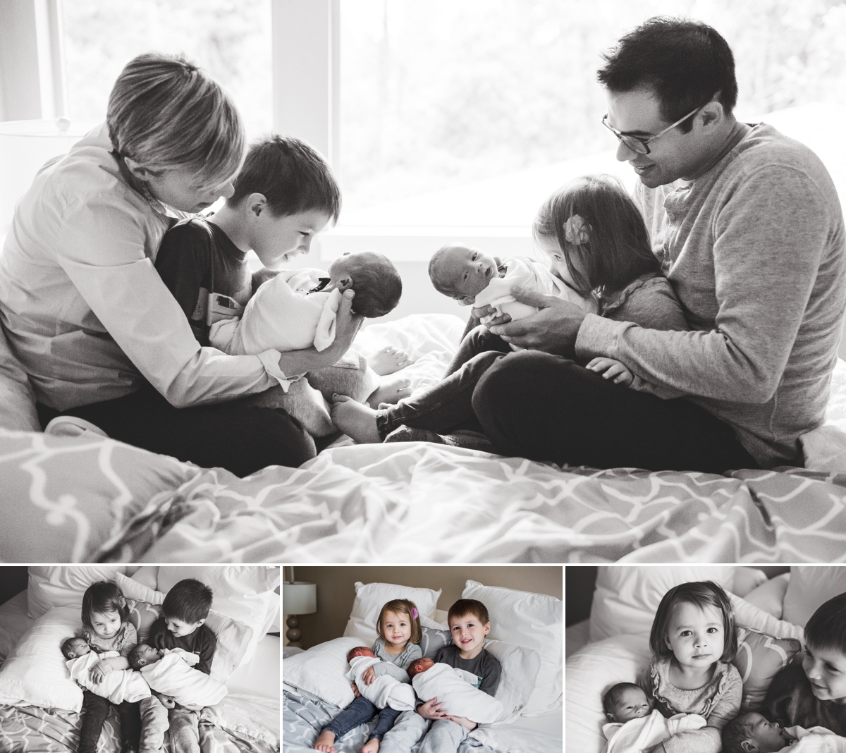 Seattle Newborn Photographer Elena S Blair | Connected and Emotive Family Photography | Twin boys