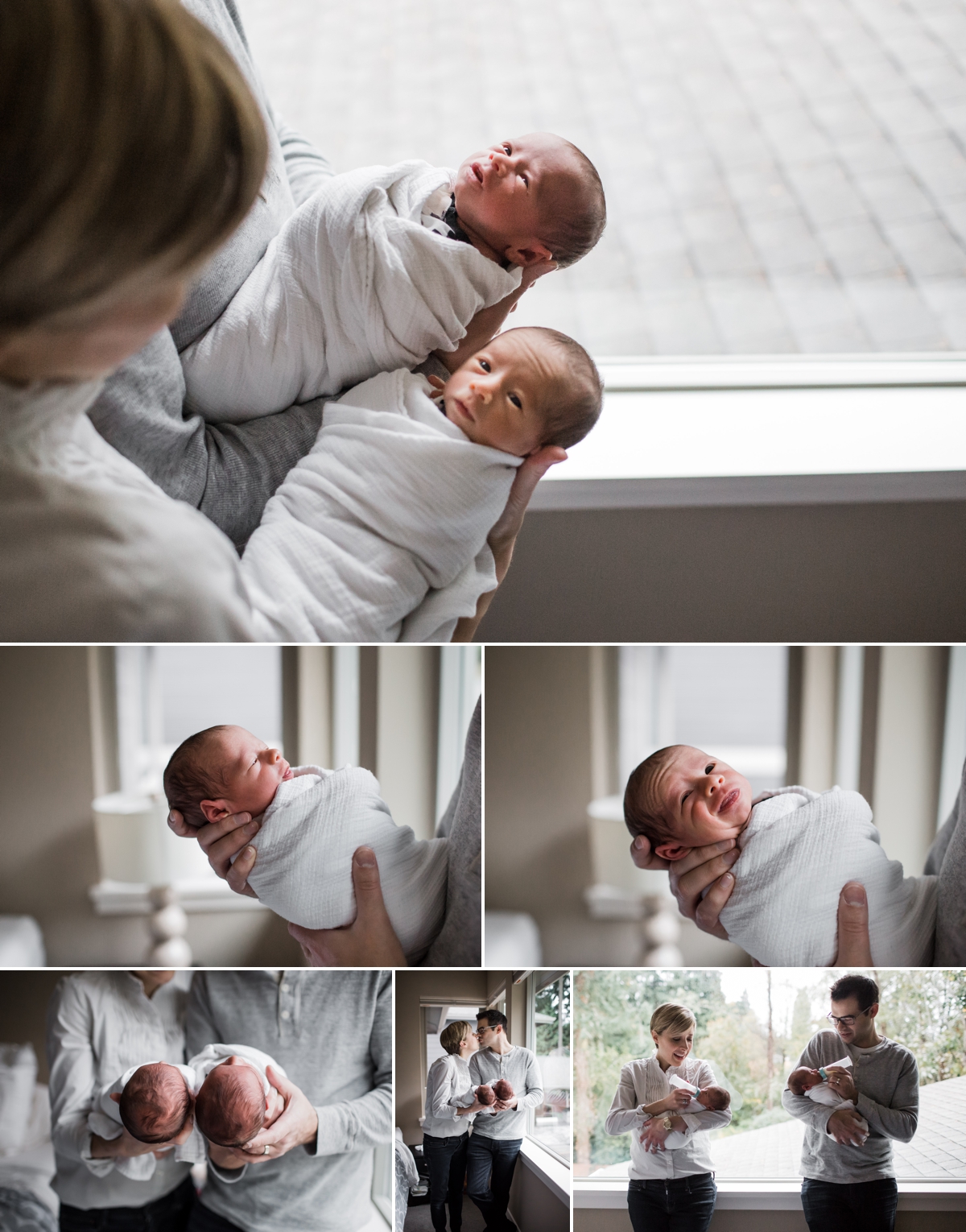 Seattle Newborn Photographer Elena S Blair | Connected and Emotive Family Photography | Twin boys