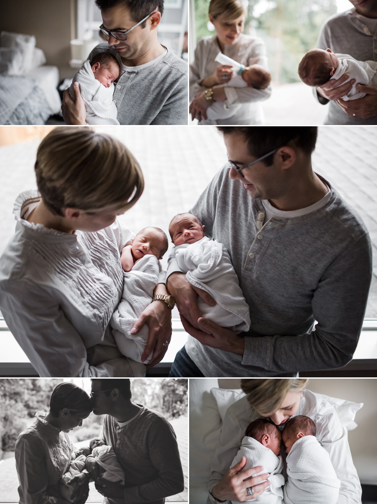 Seattle Newborn Photographer Elena S Blair | Connected and Emotive Family Photography | Twin boys