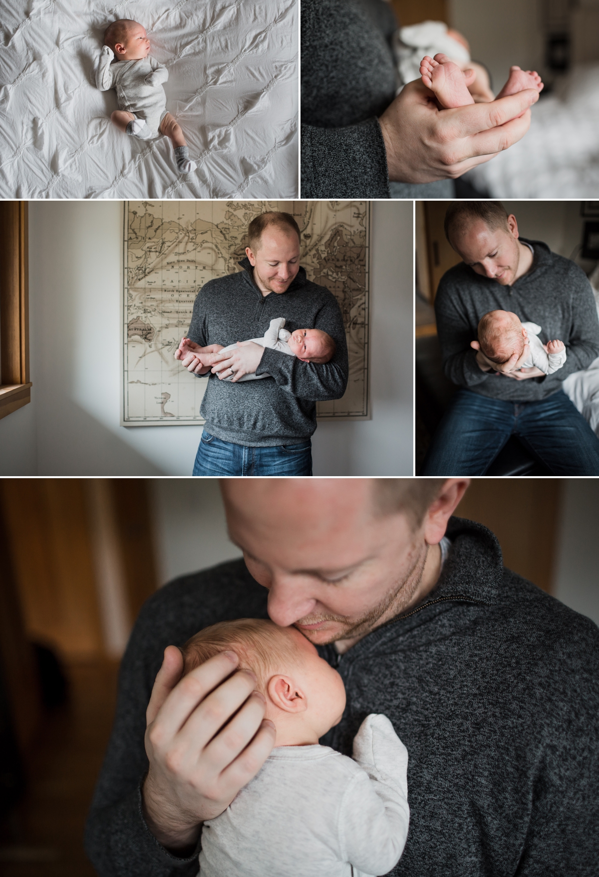 seattle newborn family lifestyle photographer | elena s blair photography | family at home with newborn baby boy oliver