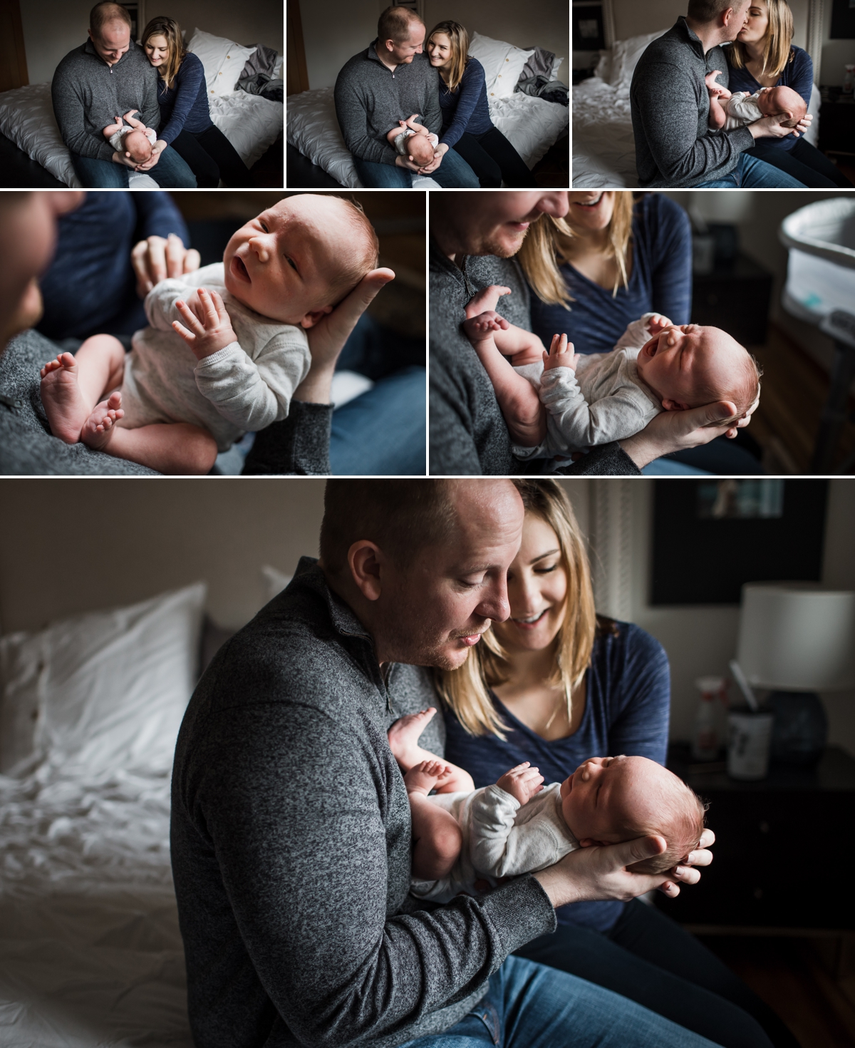 seattle newborn family lifestyle photographer | elena s blair photography | family at home with newborn baby boy oliver