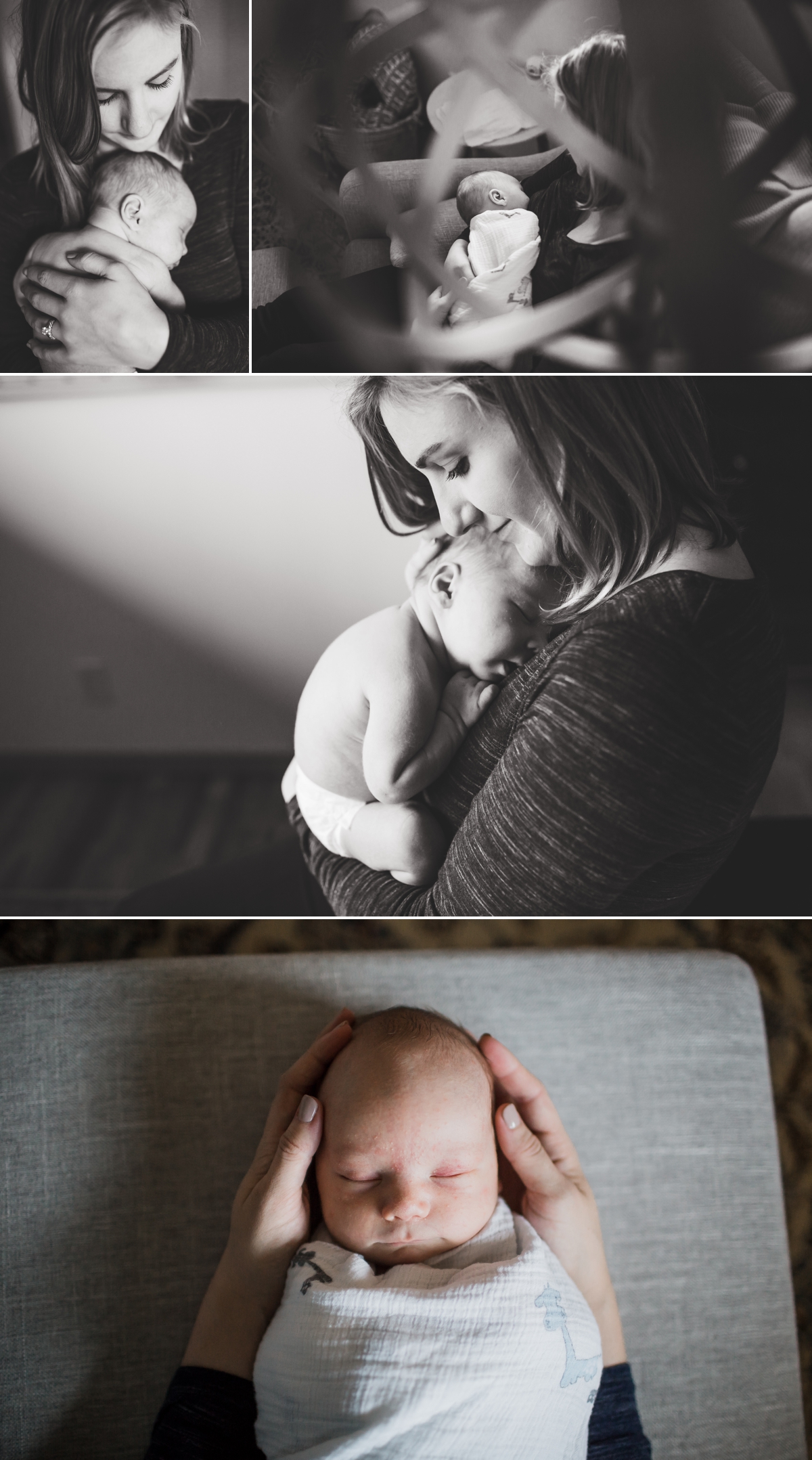 seattle newborn family lifestyle photographer | elena s blair photography | family at home with newborn baby boy oliver