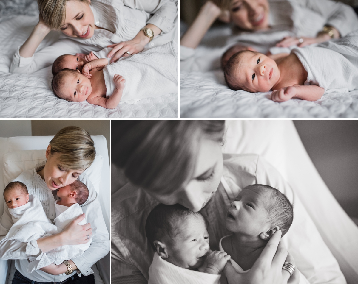 elena s blair seattle newborn photography | baby twin boys at home on location with family