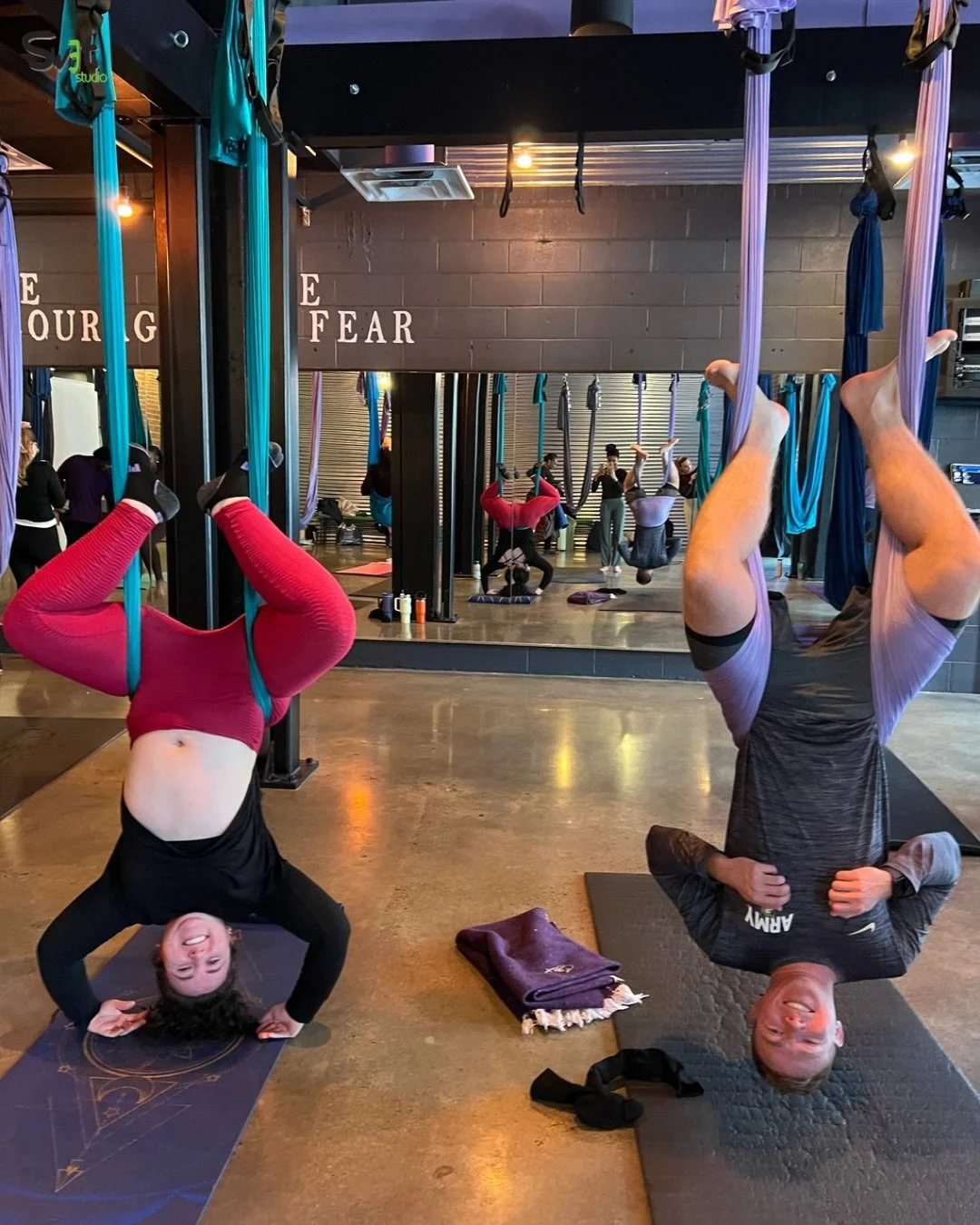 No experience required if you can breathe, you can fly! 💜 @swetstudio 

#bostonyoga