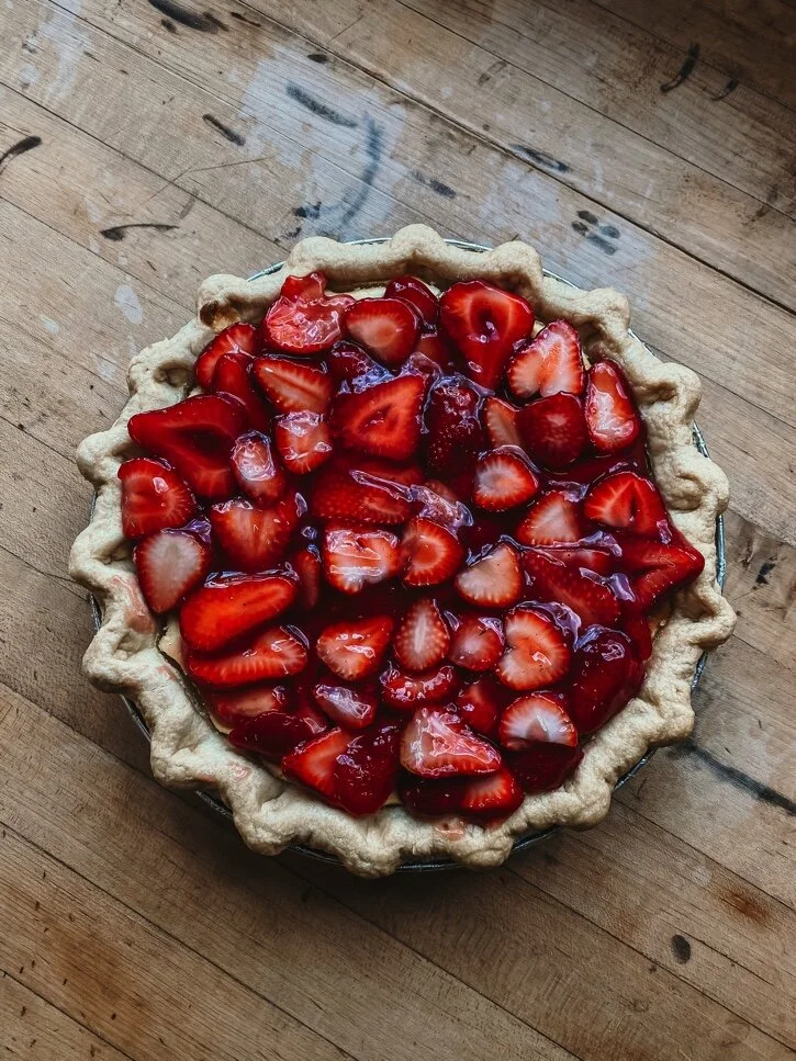 Strawberry Cheese Pie from the Farm Bakery and Events