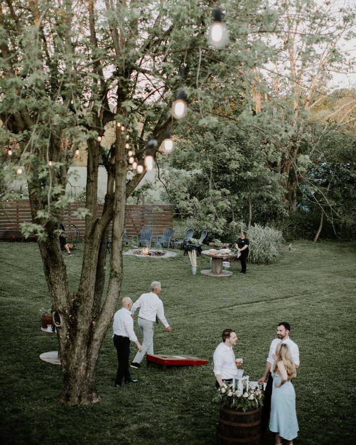 Summer weddings can be synonymous with S&rsquo;mores and lawn games.

📷Hazel Lining Photography

#smores #yardgames #beanbagtoss #summerfun #backyardwedding #quakertown #buckscounty #buckscountywedding #farmtotable #weddingreception #rusticweddingre