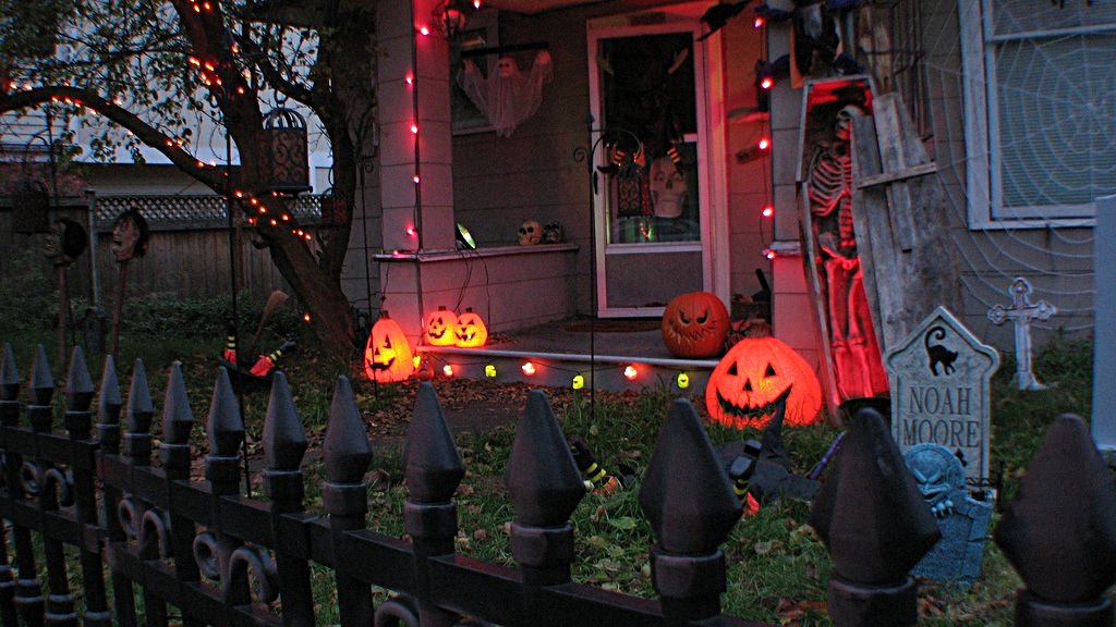 Halloween decorations in Brooklyn, New York