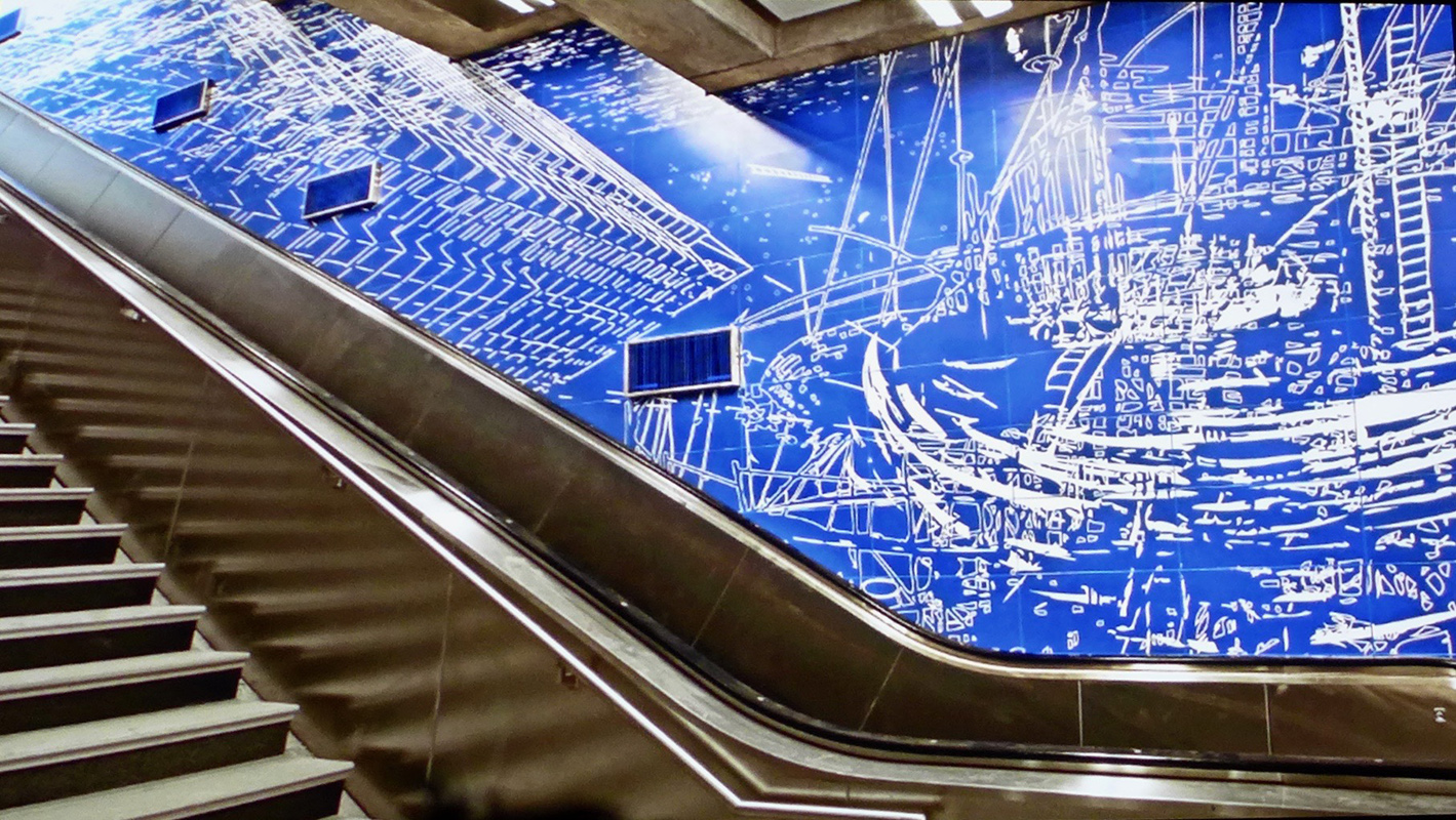 Sarah Sze's art installation at Second Avenue and 96th Street new subway station