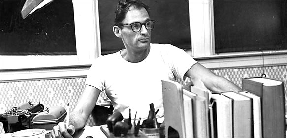 Arthur Asher Miller (October 17, 1915 – February 10, 2005) was an American playwright, essayist, and figure in twentieth-century American theater. Among his most popular plays are All My Sons (1947), Death of a Salesman (1949), The Crucible (1953) and A View from the Bridge (1955, revised 1956). He also wrote several screenplays and was most noted for his work on The Misfits (1961). The drama Death of a Salesman has been numbered on the short list of finest American plays in the 20th century alongside Long Day's Journey into Night and A Streetcar Named Desire.
