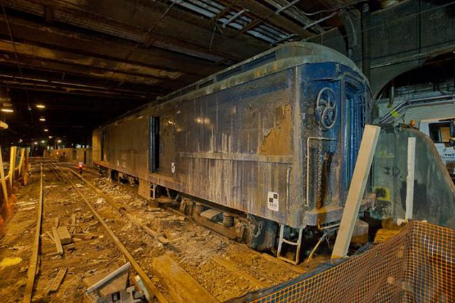 Secret subway station in the Waldorf Astoria Hotel, New York City