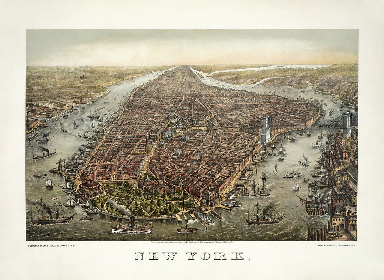 Source: Wikipedia and New York Public Library (images below)