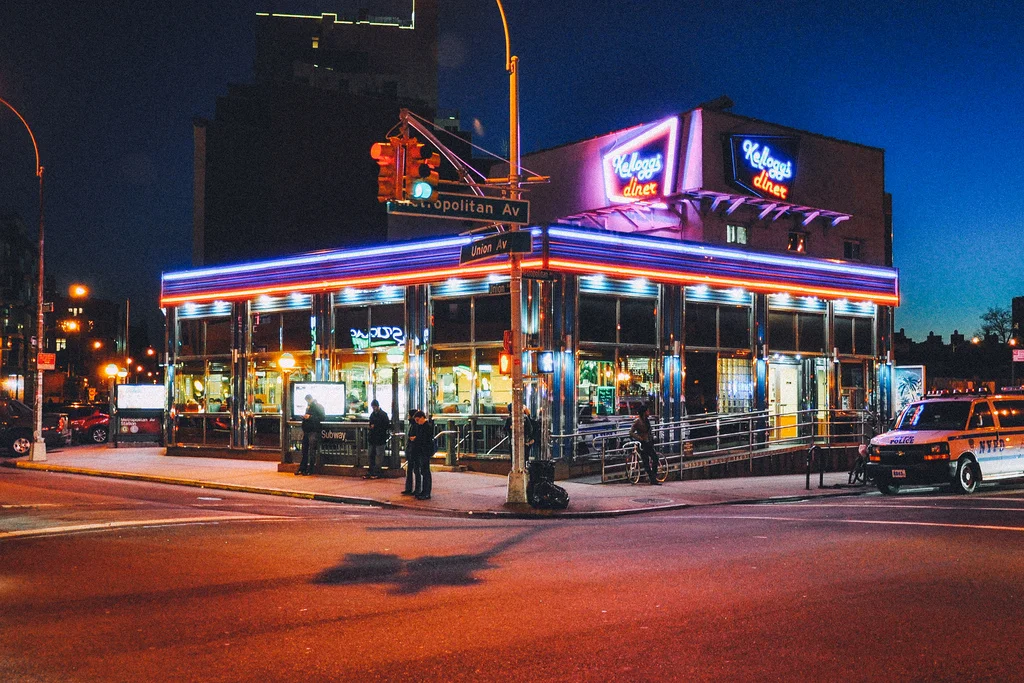 Longtime, 1973 Williamsburg neighborhood favorite serving diner fare 24 hours a day. at 518 Metropolitan Ave, Brooklyn, NY 11211 | Open 24 hours | Phone (718) 782-4502
