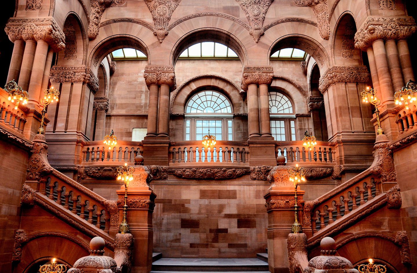 The One Million Dollar Staircase has 300 carved stone portraits of famous New Yorkers and others.