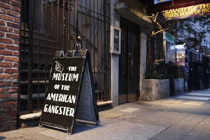 The entrance of the Museum at 80 St. Mark's Place, East Village, New York