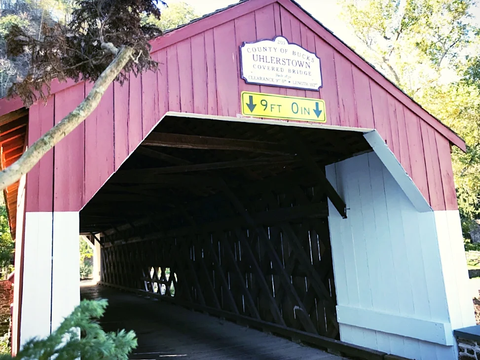 Uhlertown Bridge Entrance, Bucks County PA
