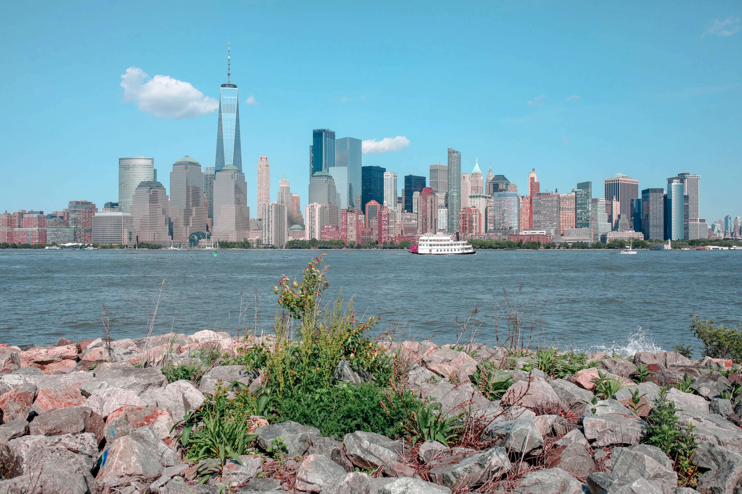 View From Liberty Landing Park in New Jersey