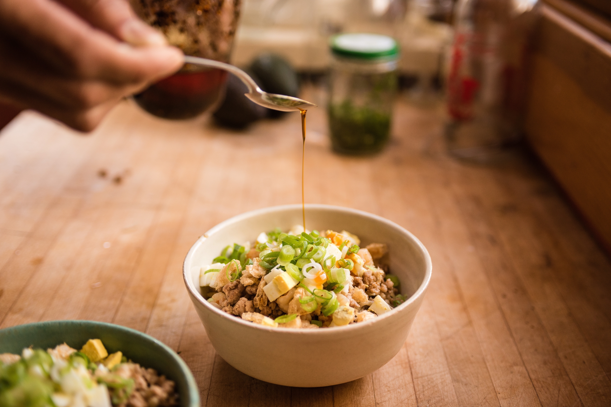 Noodles in Palabok Sauce or Pancit Palabok