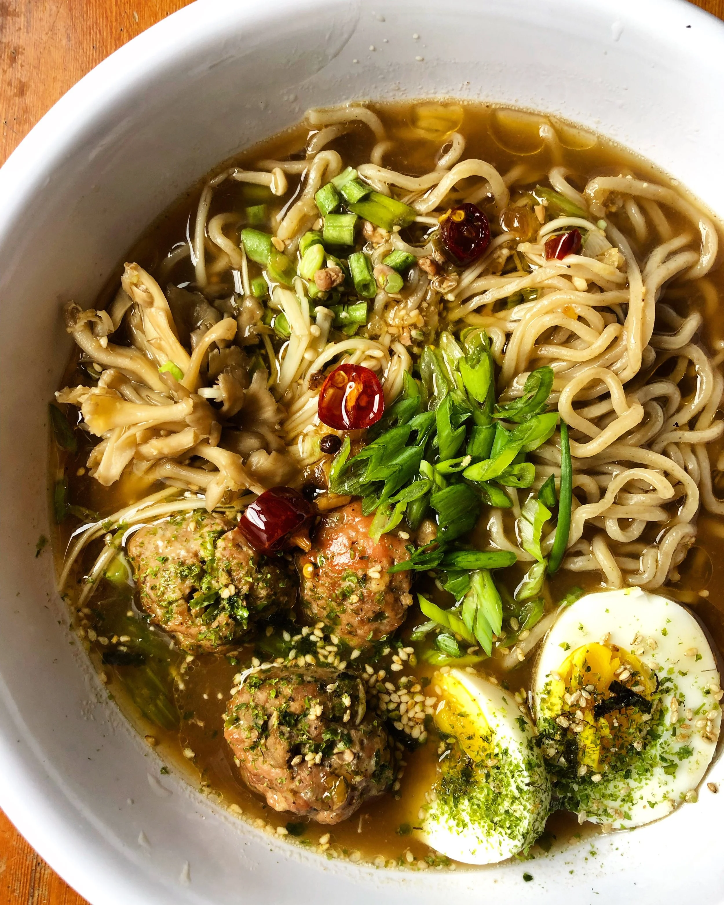 Tsukune Miso Ramen (aka Holiday Ramen)