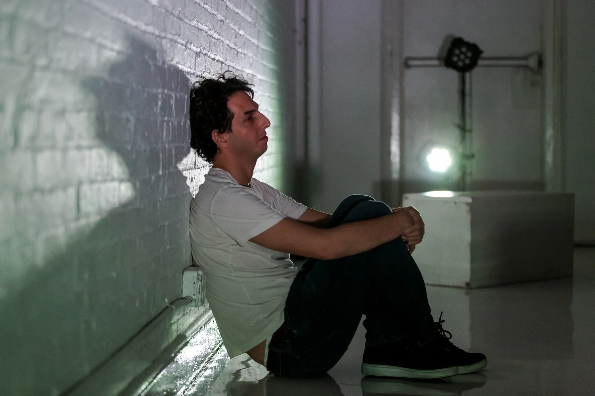 David Sauvage in EMPATH at Theaterlab. Photo by Mark Abramson.