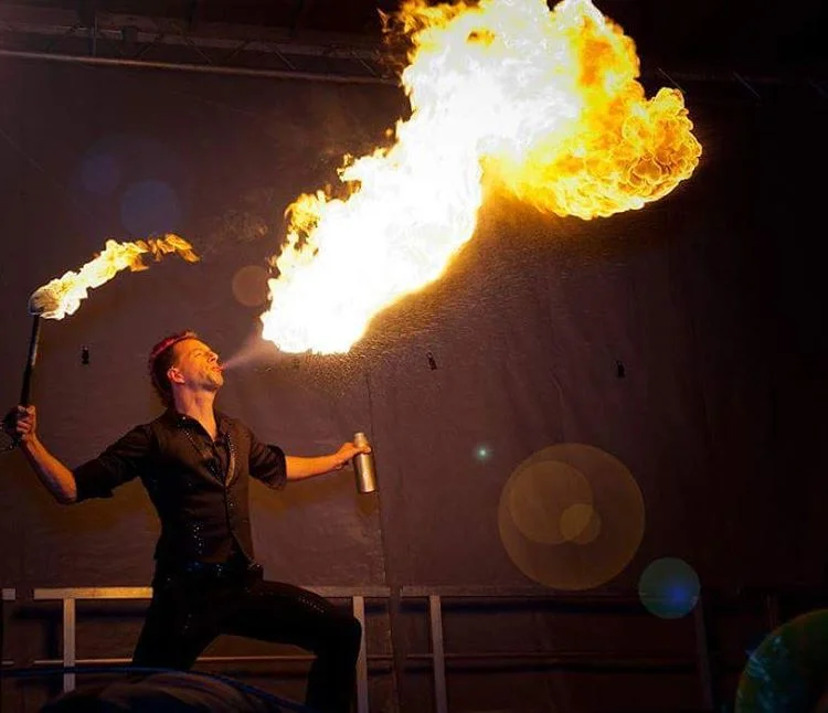 Visual Poi & Fire Show @ Brampton, ON Tree Lighting
