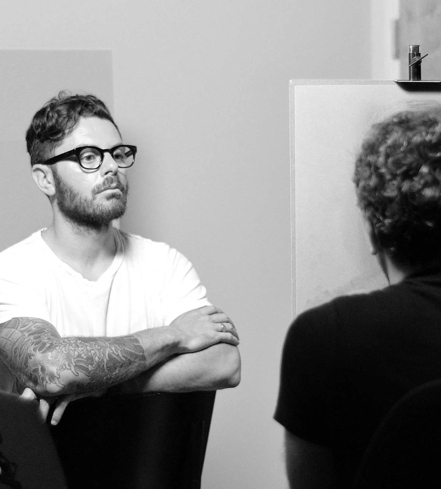 Tyler - Oil on board portrait