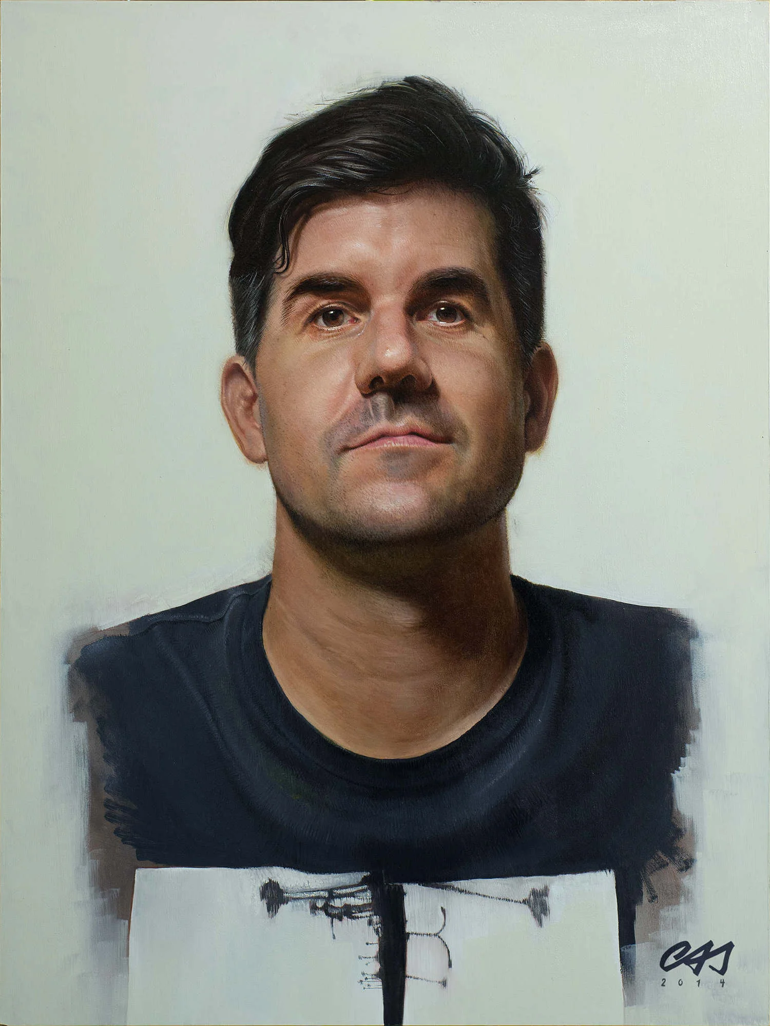Todd oil on board portrait