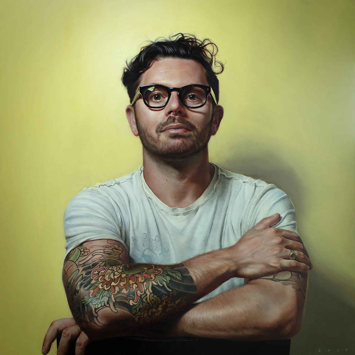 Tyler - Oil on board portrait