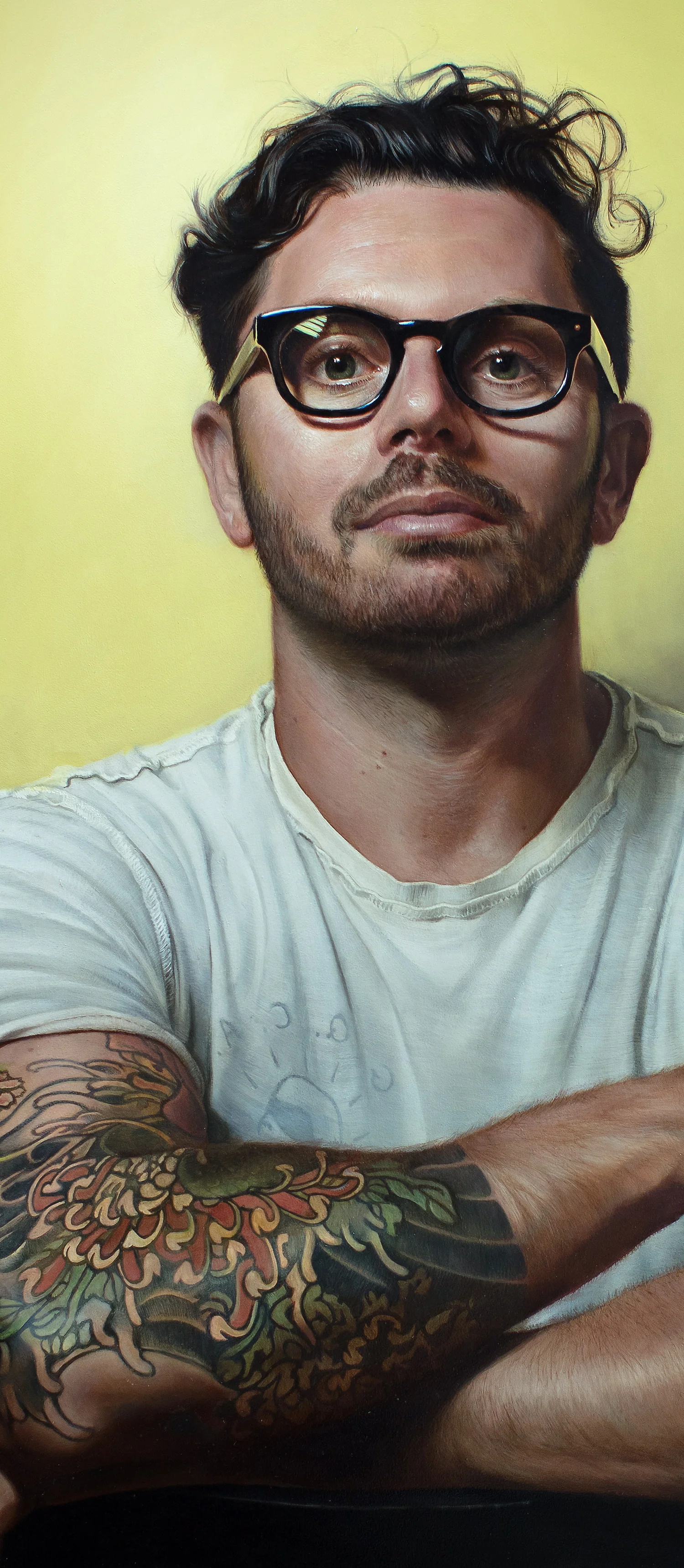 Tyler - Oil on board portrait