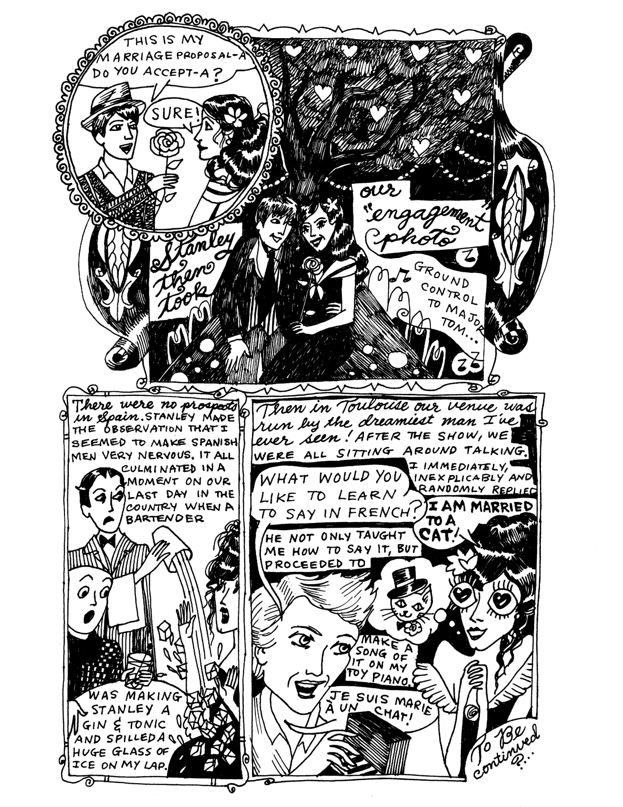   The Original Eliza Rickman/Dame Darcy Collaboration about my silly night playing a pub show (November 2014)  