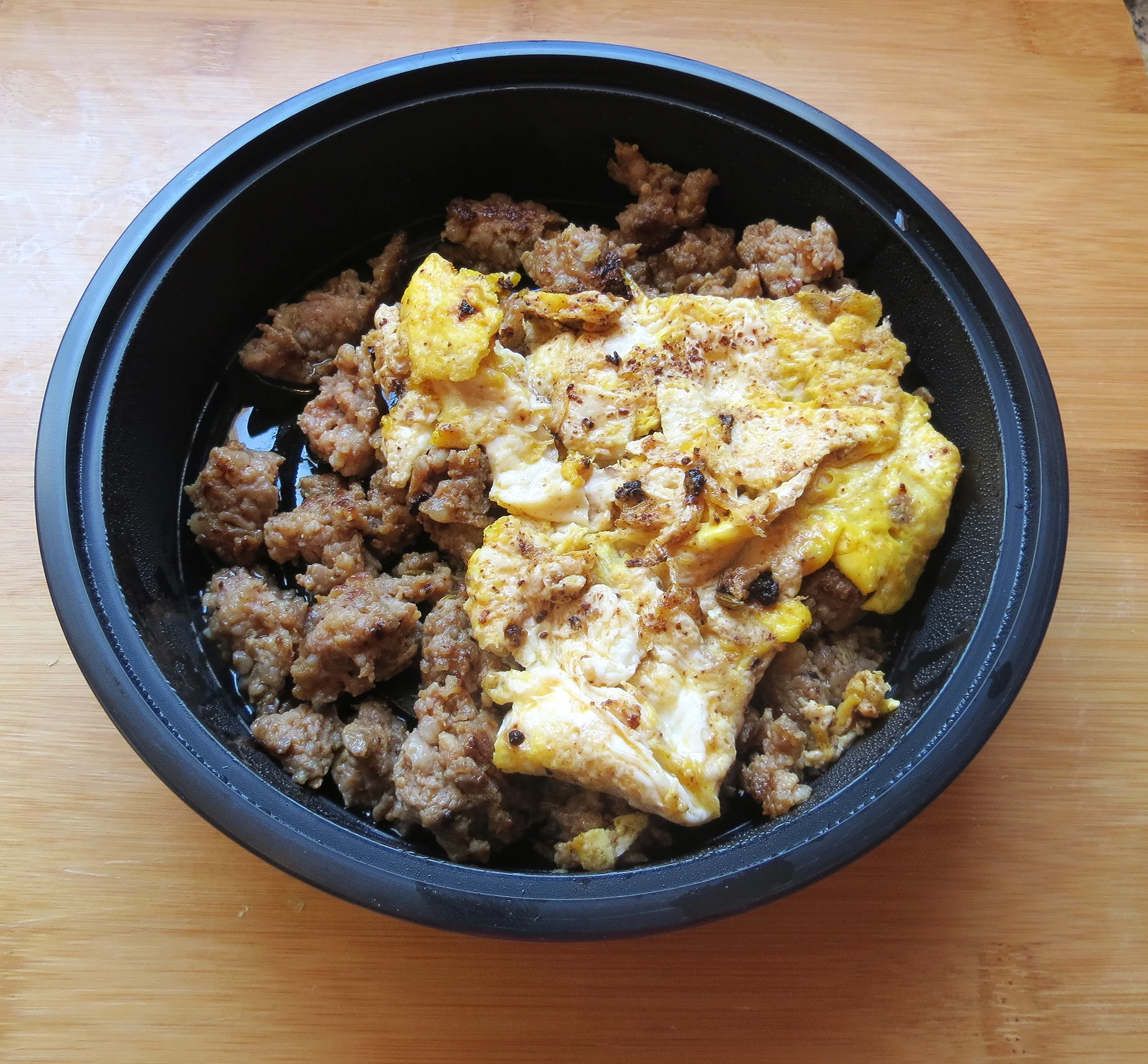 Bfast: Chorizo and Eggs! Seriously so good!