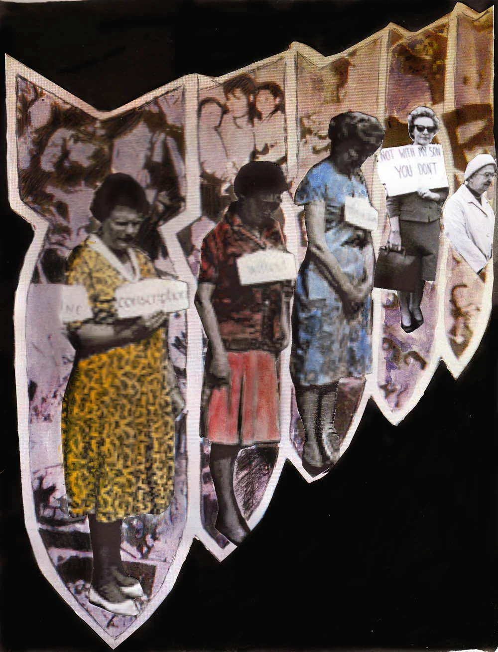 She joined Save Our Sons, ASIO hadn’t noticed her yet, Panel 9, 29 (w) x 42 (h)