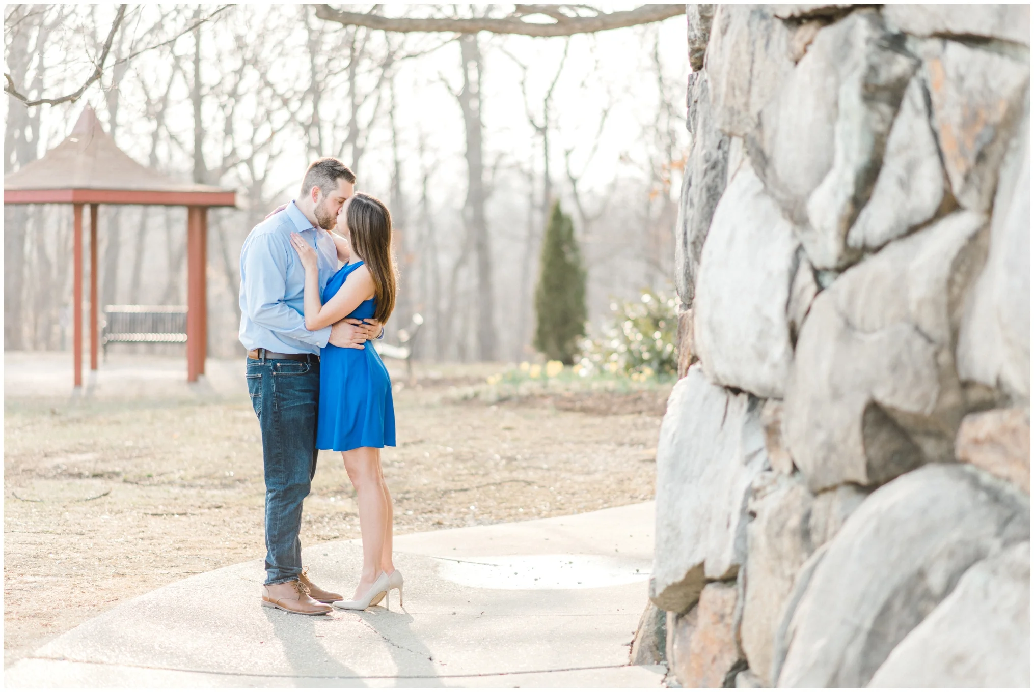 Spring Engagement Session at Rockford Park in Wilmington, Delaware | Krista Brackin Photography