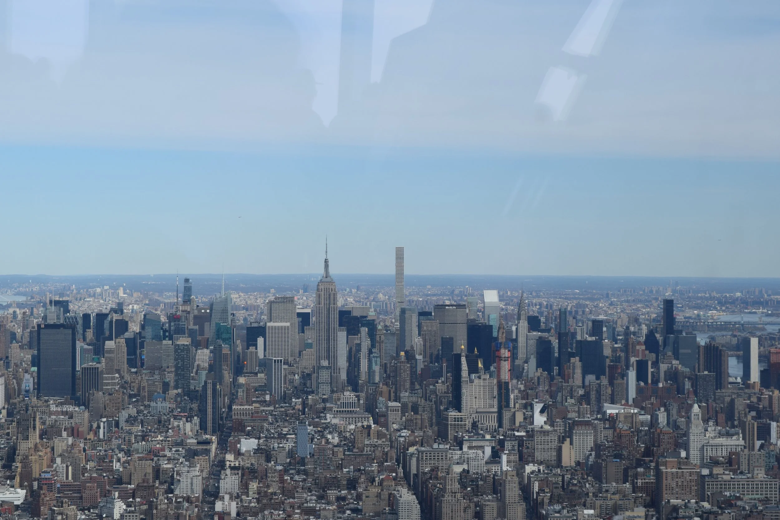 The view from the One World Observatory.