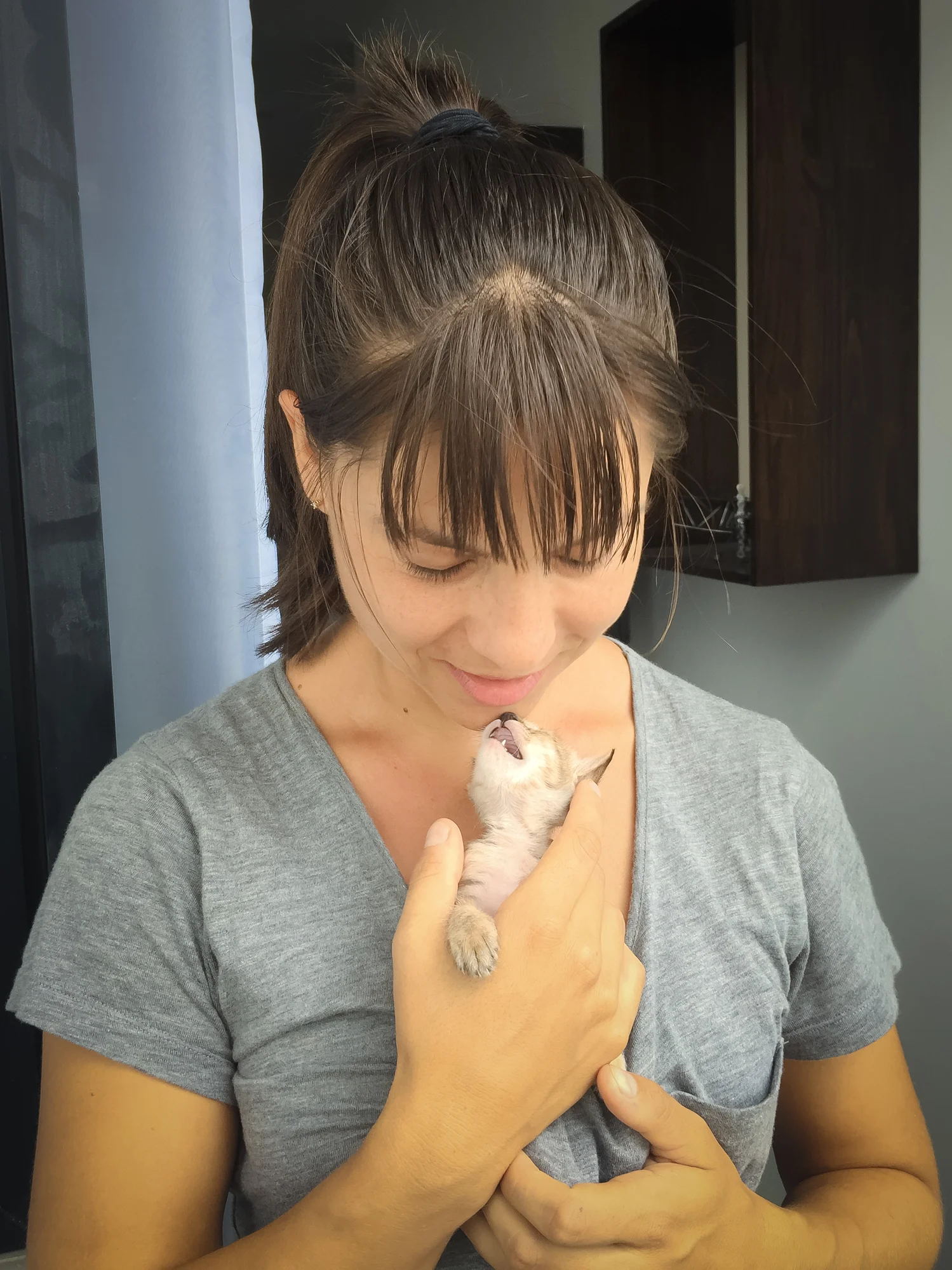 This photo has absolutely nothing to do with this post, except that this post has a lot of real talk which is never fun, but tiny Cambodian cats in my bra is always fun, so it totally evens out. 