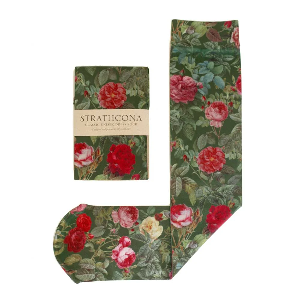Hunter Green Garden Dress Socks  Strathcona