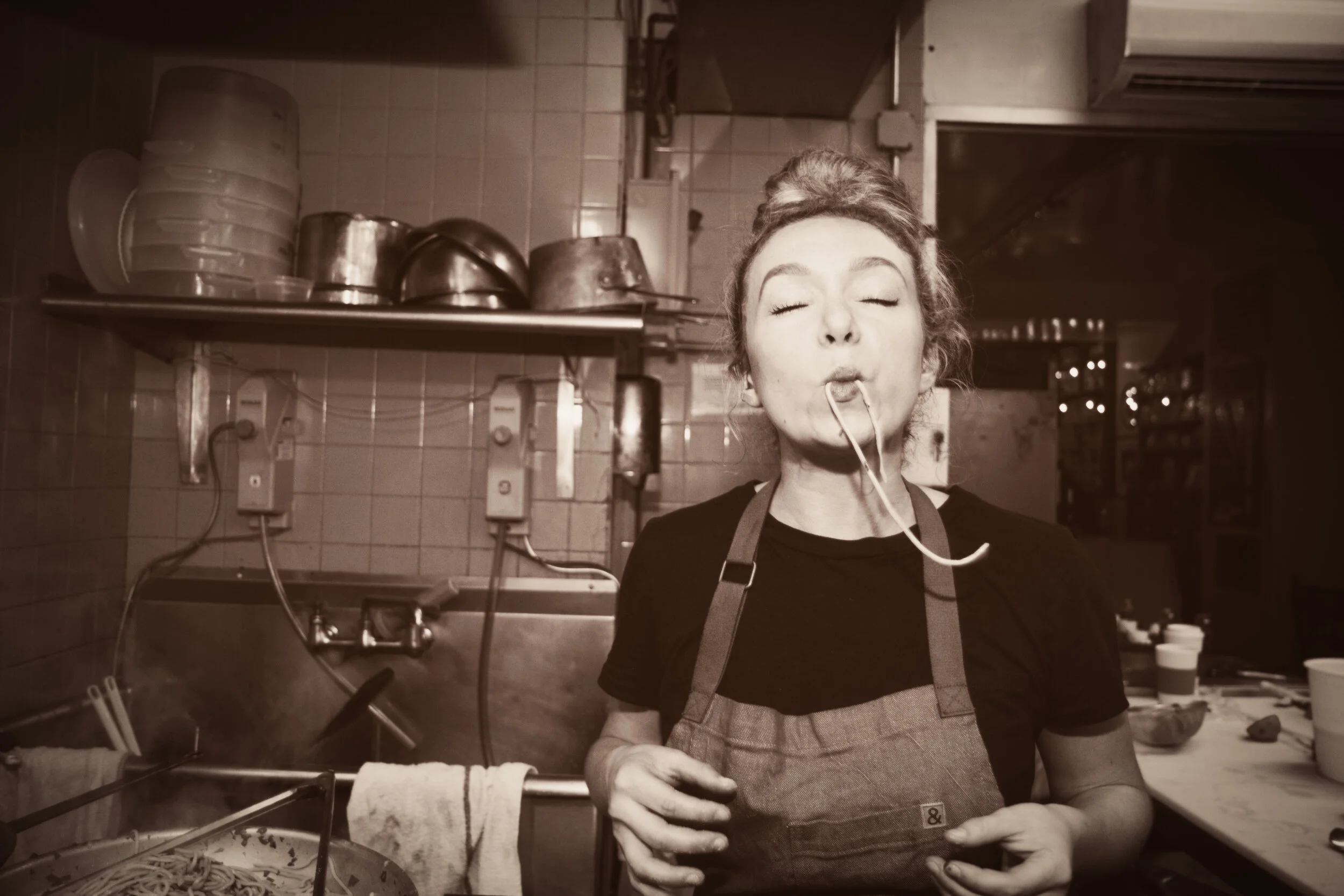 Petite Pasta Joint in Raffetto Pasta's New York Dinner in a 113 Year Old Pasta Shop — the Donas