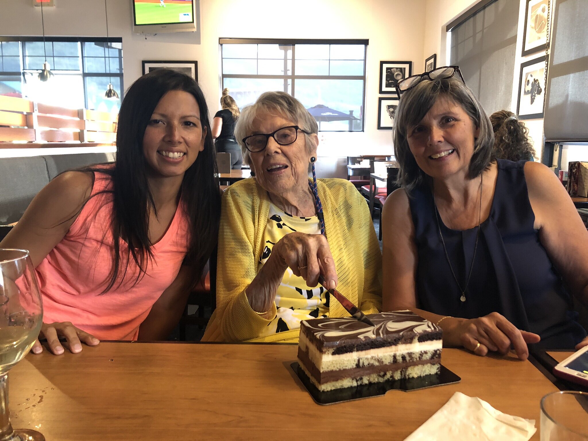 Celebrating Grandma’s (mom’s mom’s) 93rd birthday in August 2019. She is a breast cancer SURVIVOR still going strong!