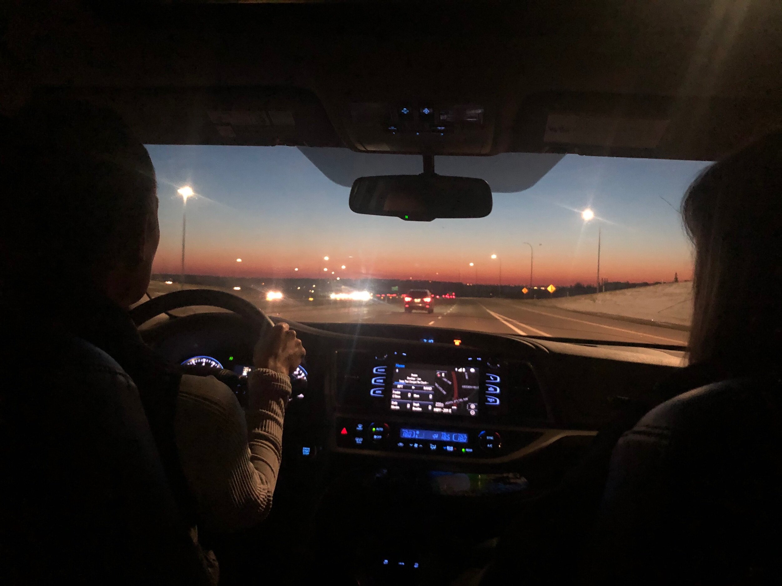 Grateful for thr gift of dawn on our early morning surgery commute… the promise that light is coming.
